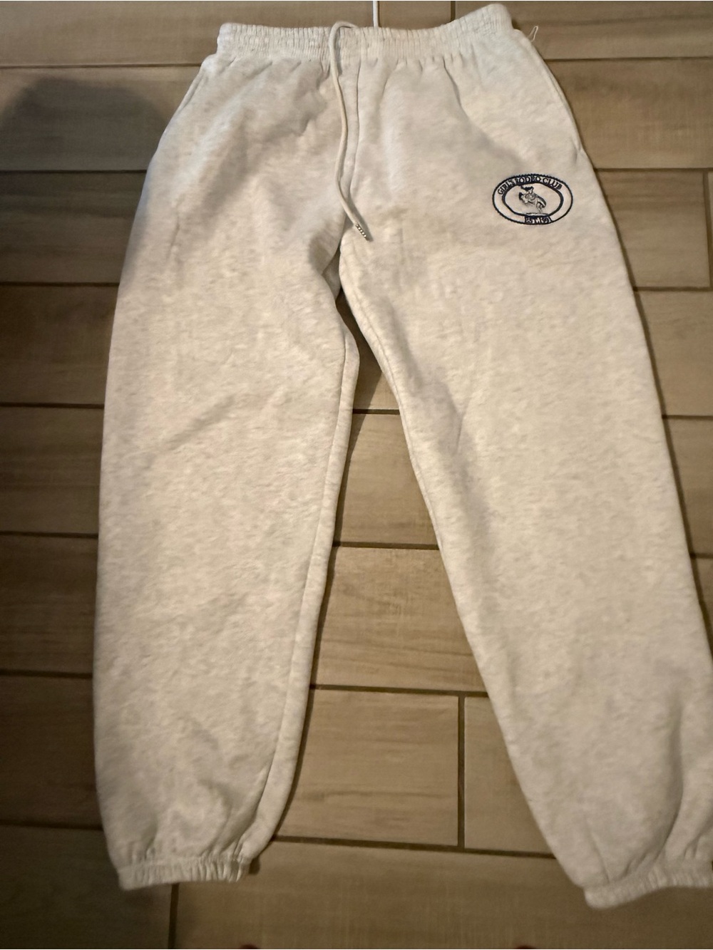 Bailey Rose Light Gray Sweatpants with Drawstring size Medium NEW